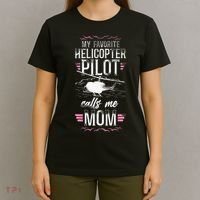 Helicopter Pilot Mom Mother Vintage My Favorite Helicopter T-Shirt thumb 4