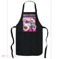 Hot Pink Moo Deng Hippo Meme Funny Apron thumb 0