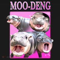 Hot Pink Moo Deng Hippo Meme Funny Apron thumb 3