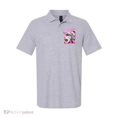 Hot Pink Moo Deng Hippo Meme Funny Polo