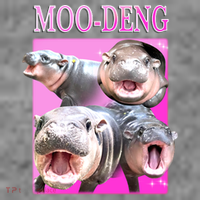 Hot Pink Moo Deng Hippo Meme Funny Baby Bodysuit thumb 2