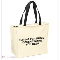 Hating Pop Music DoesnT Make You Deep Tote Bag thumb 2