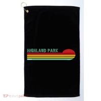 Highland Park Michigan Golf Towel thumb 0