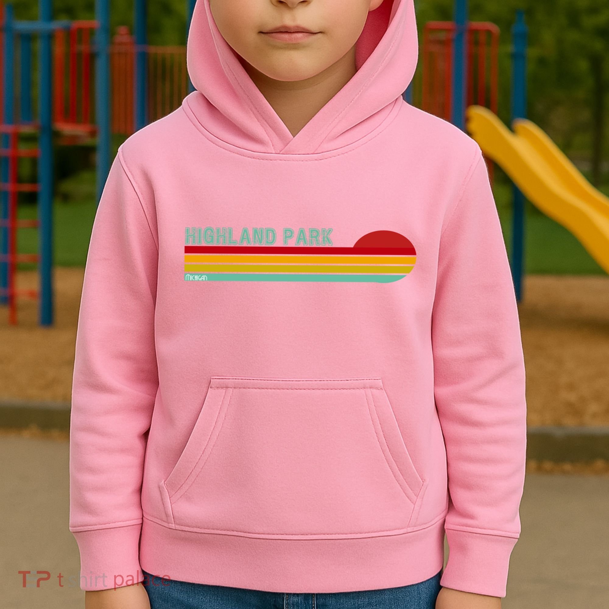 Highland Park Michigan Kids Hoodie