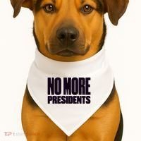Hasan Piker No More Presidents USA-Made Doggie Bandana thumb 1