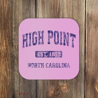 High Point North Carolina Nc Vintage Athletic Coaster