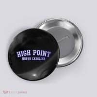 High Point North Carolina Athletic Text Sport Style Button thumb 0