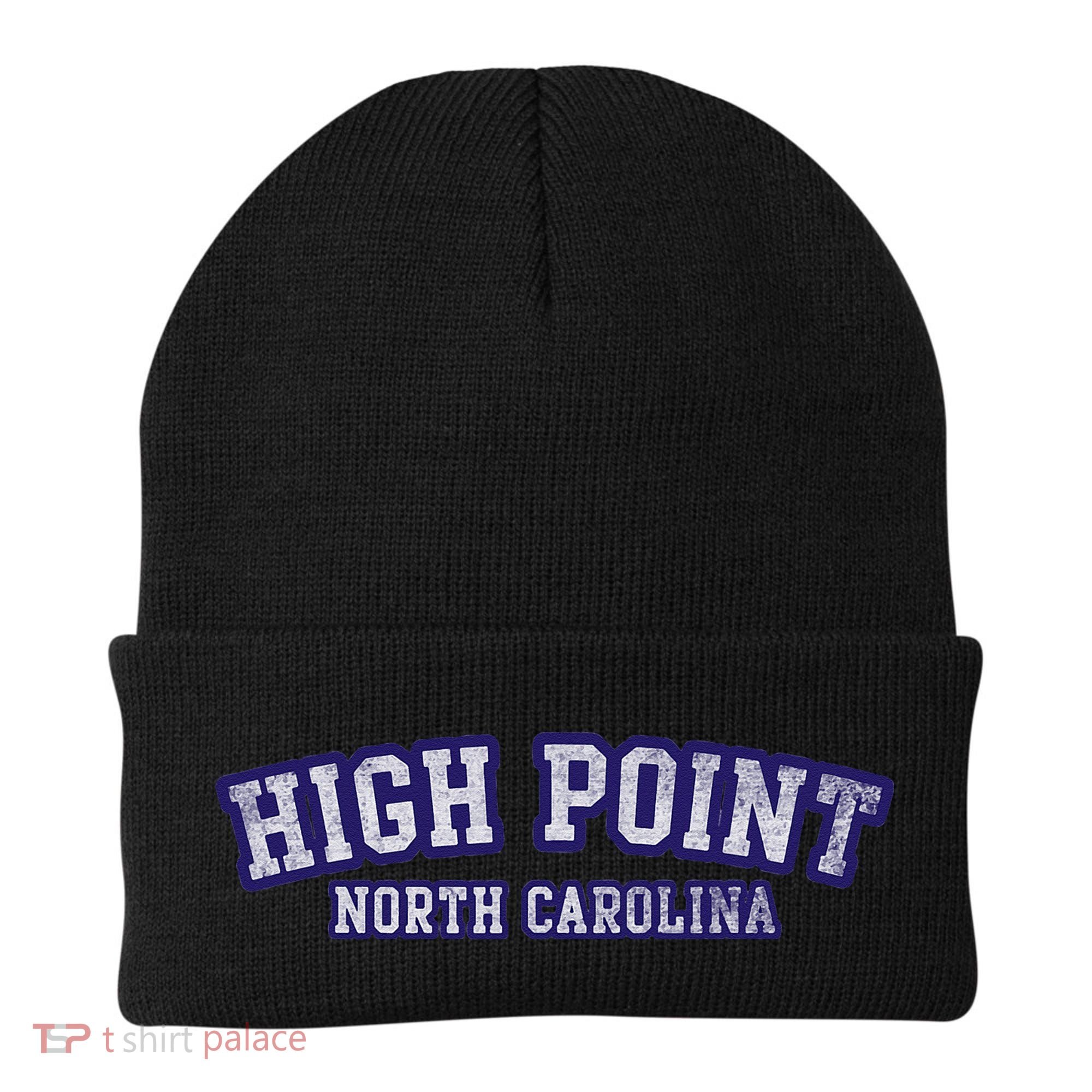 High Point North Carolina Athletic Text Sport Style Beanie