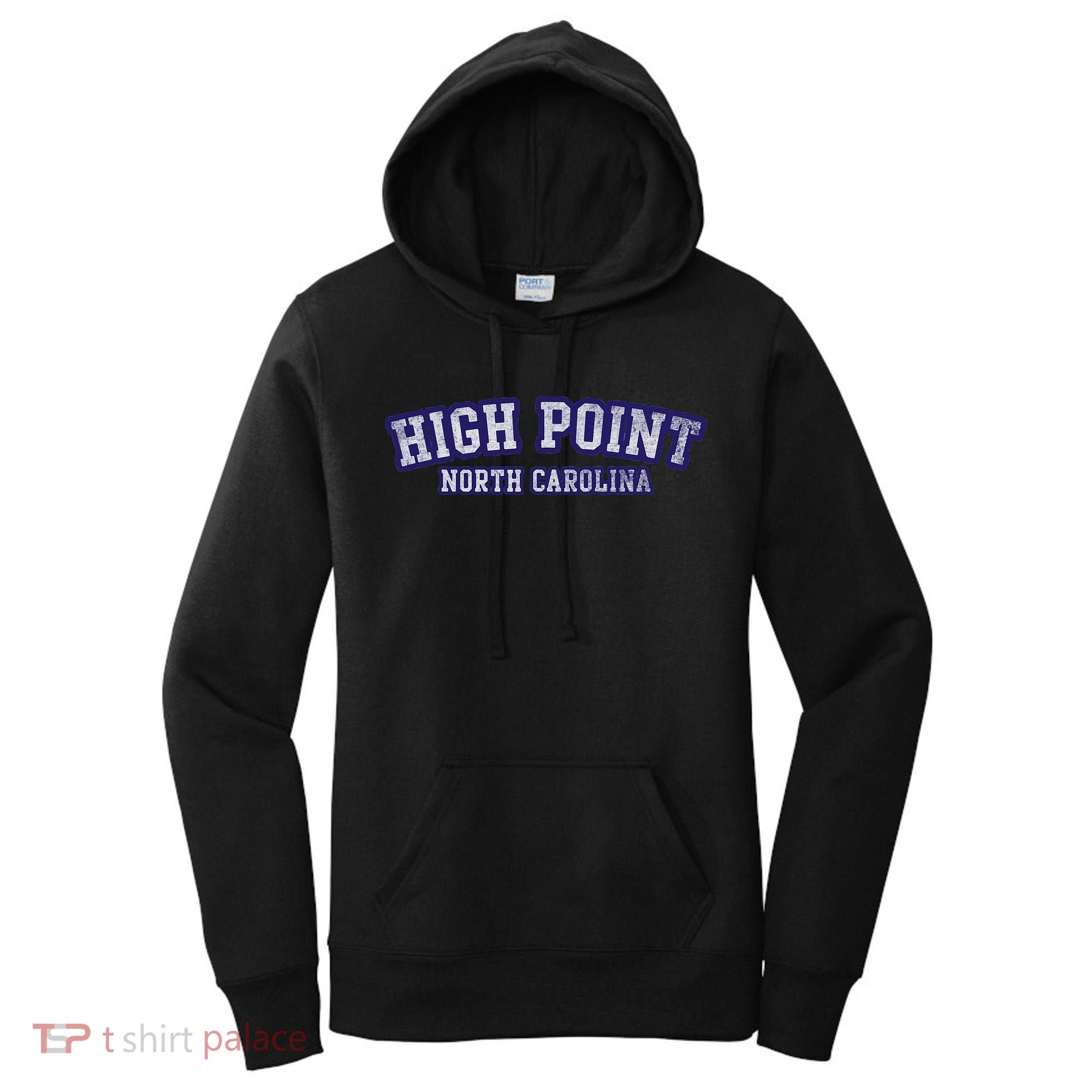 High Point North Carolina Athletic Text Sport Style Women's Hoodie