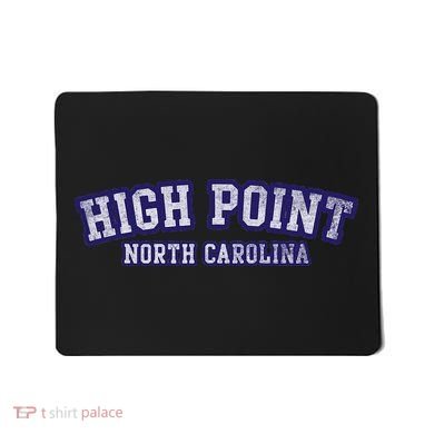 High Point North Carolina Athletic Text Sport Style Mousepad