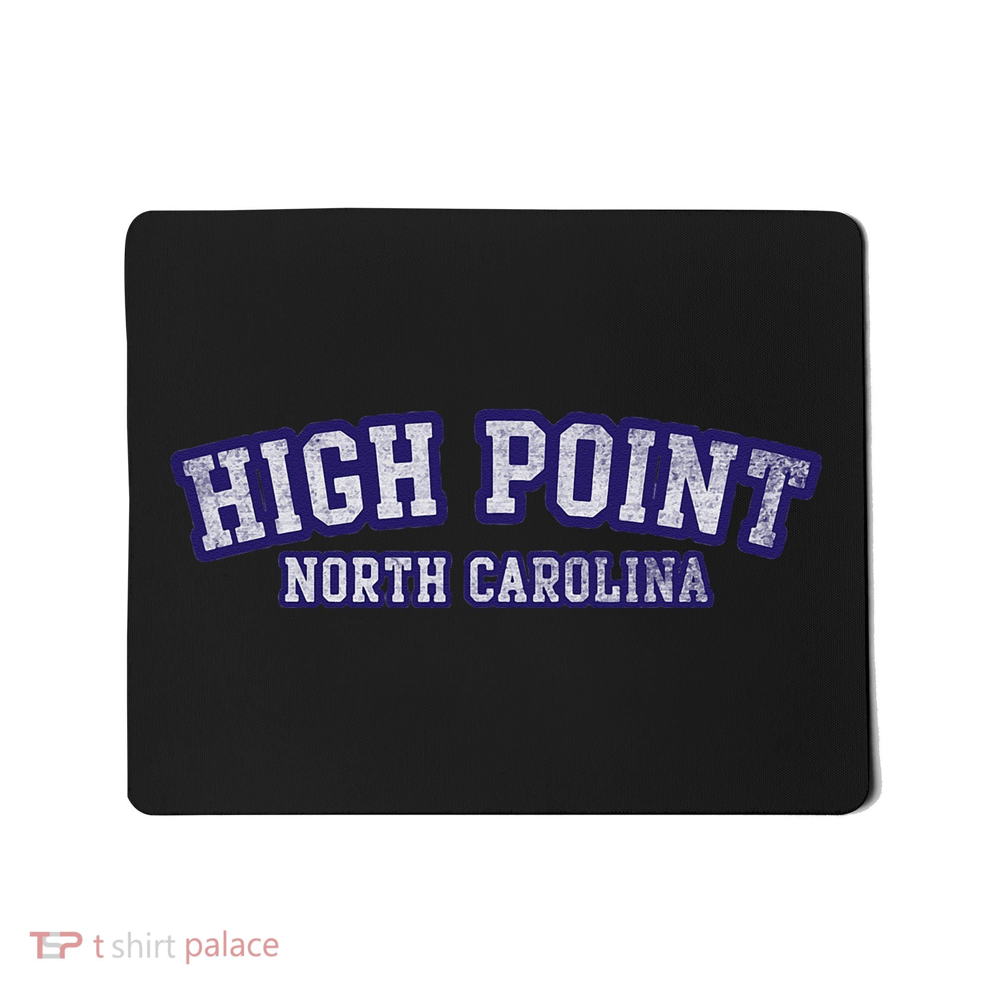High Point North Carolina Athletic Text Sport Style Mousepad