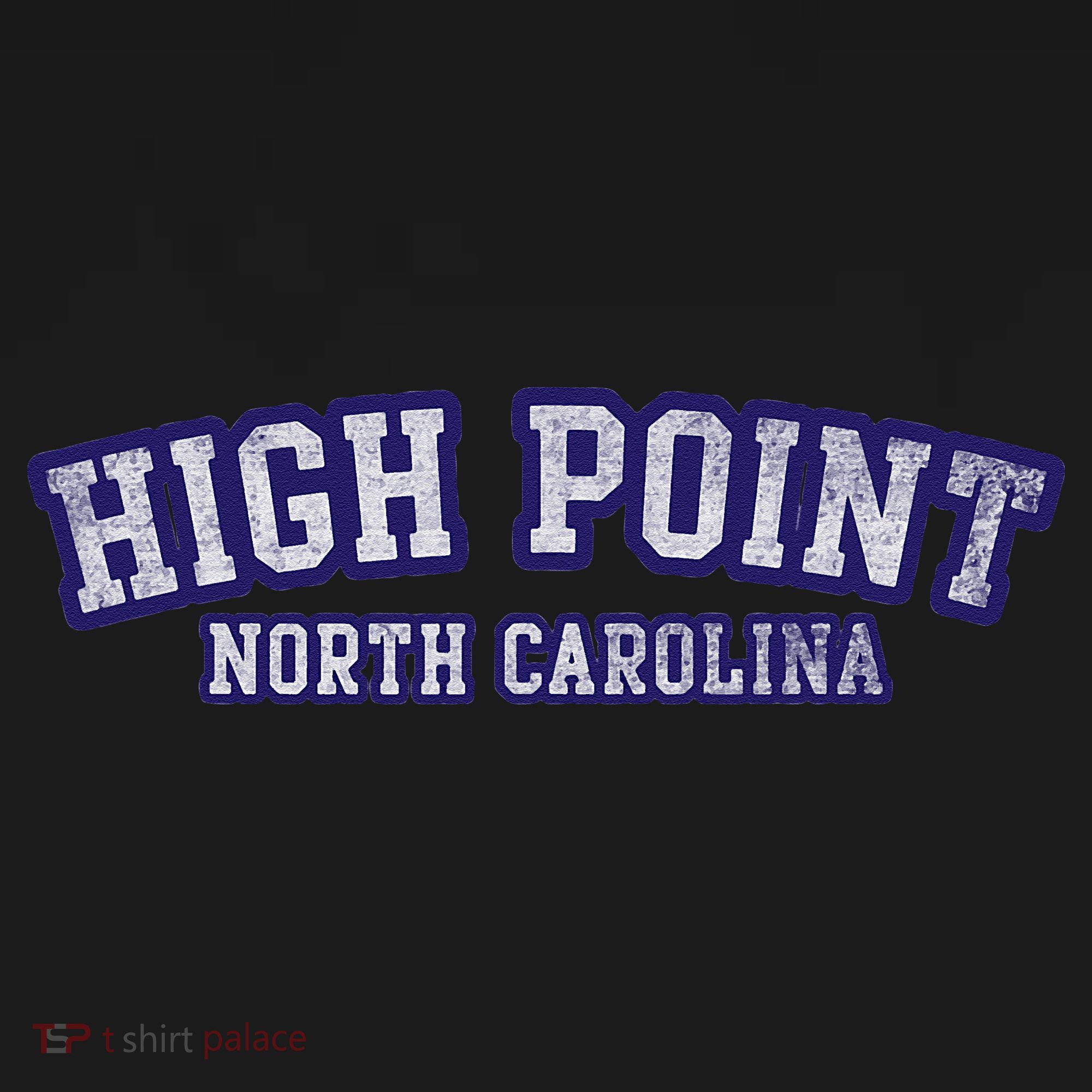 High Point North Carolina Athletic Text Sport Style Mousepad
