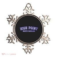 High Point North Carolina Athletic Text Sport Style Ornament thumb 0