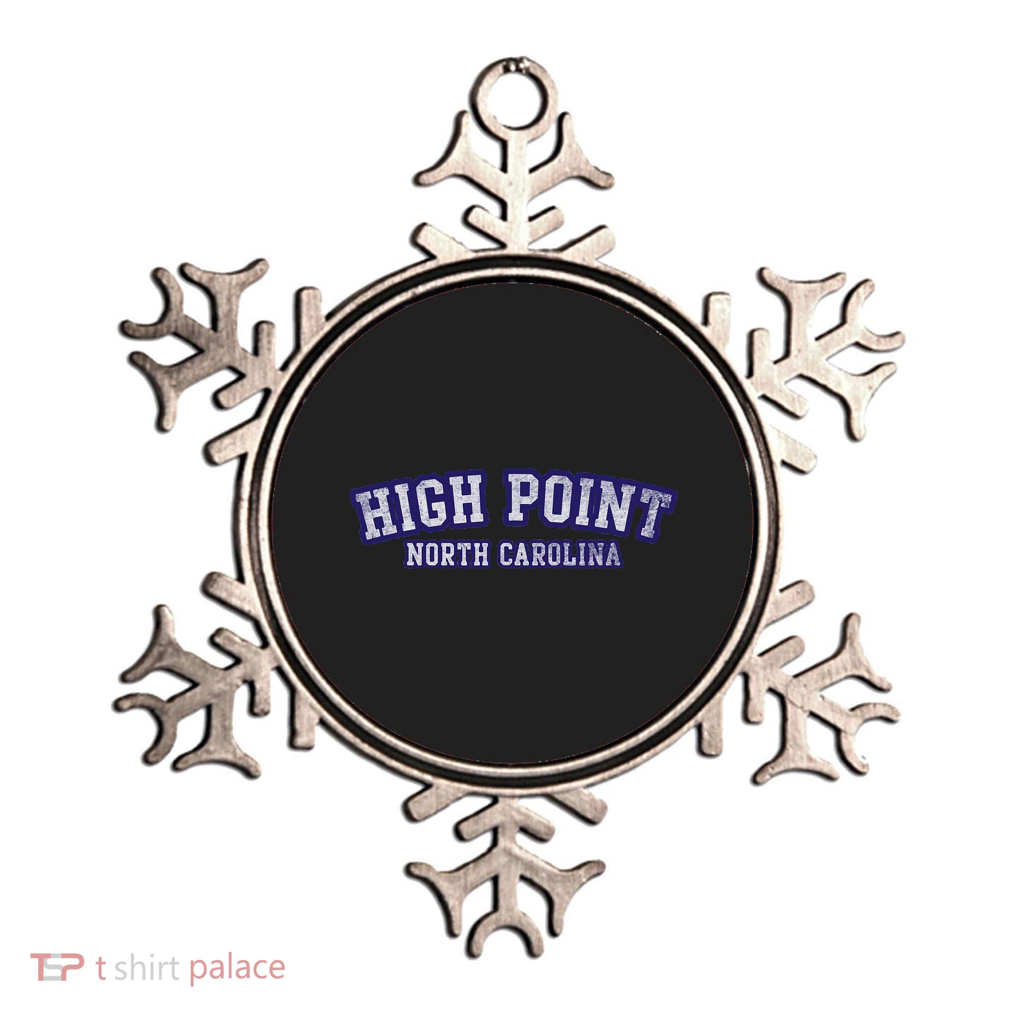 High Point North Carolina Athletic Text Sport Style Ornament