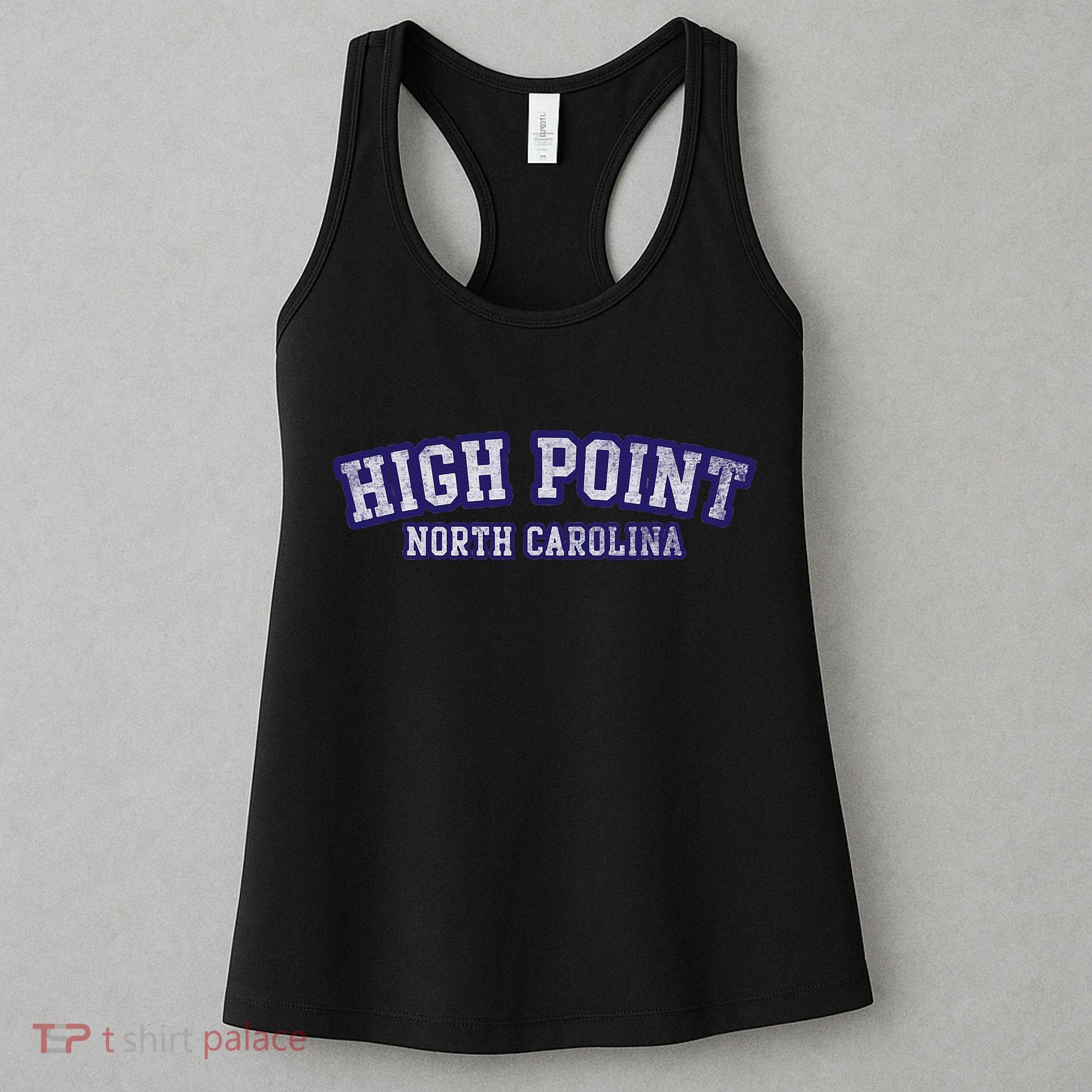 High Point North Carolina Athletic Text Sport Style Women's Tank Top