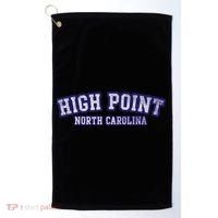 High Point North Carolina Athletic Text Sport Style Golf Towel thumb 0