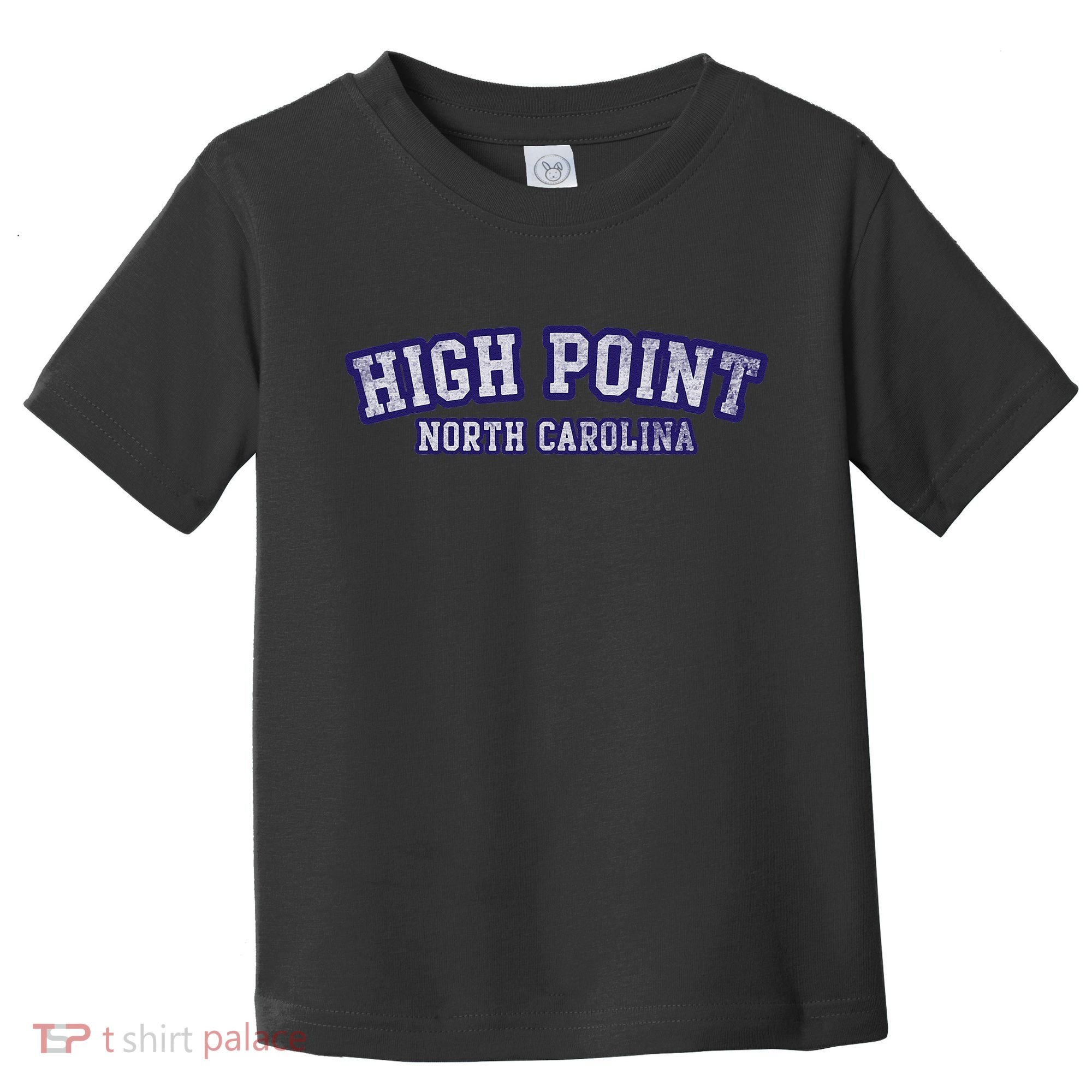 High Point North Carolina Athletic Text Sport Style Toddler T-Shirt