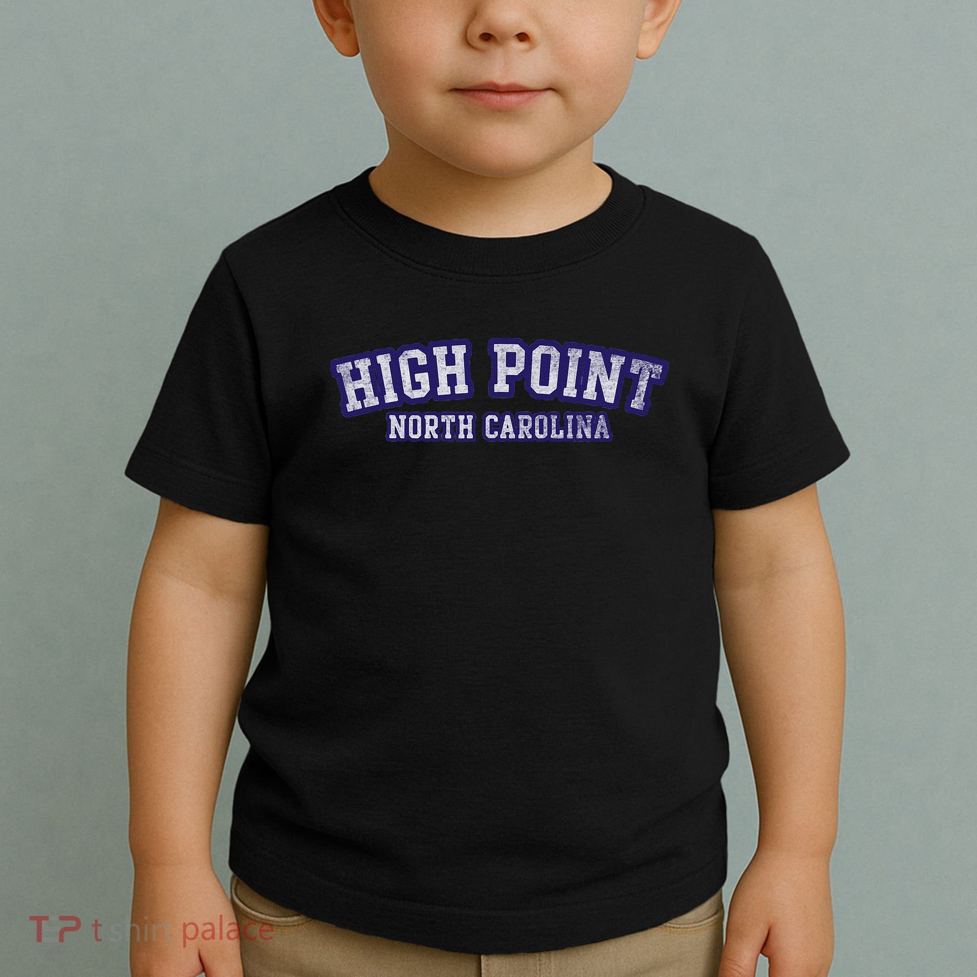 High Point North Carolina Athletic Text Sport Style Toddler T-Shirt