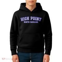 High Point North Carolina Athletic Text Sport Style Kids Hoodie thumb 4