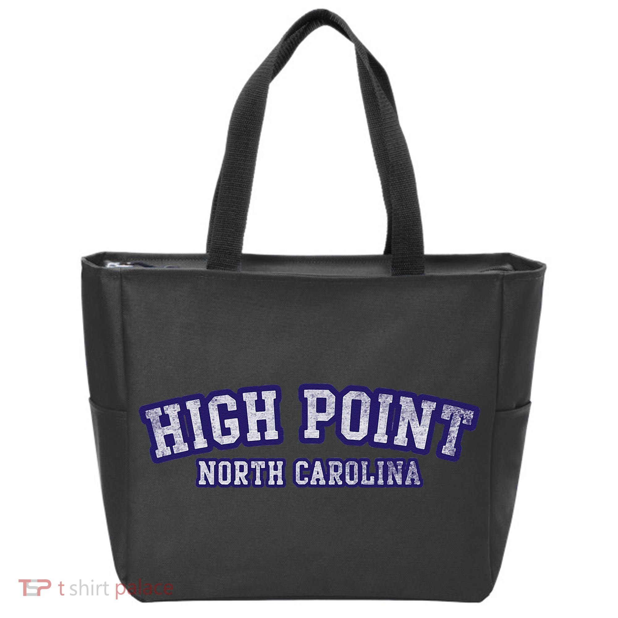 High Point North Carolina Athletic Text Sport Style Tote Bag
