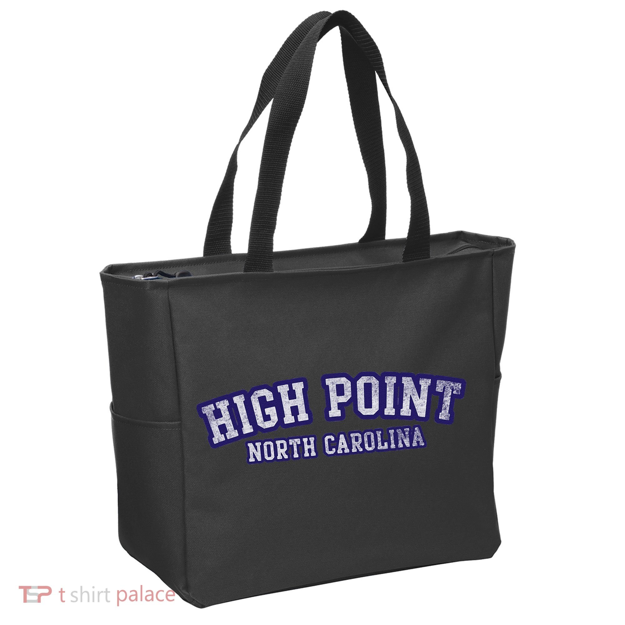 High Point North Carolina Athletic Text Sport Style Tote Bag