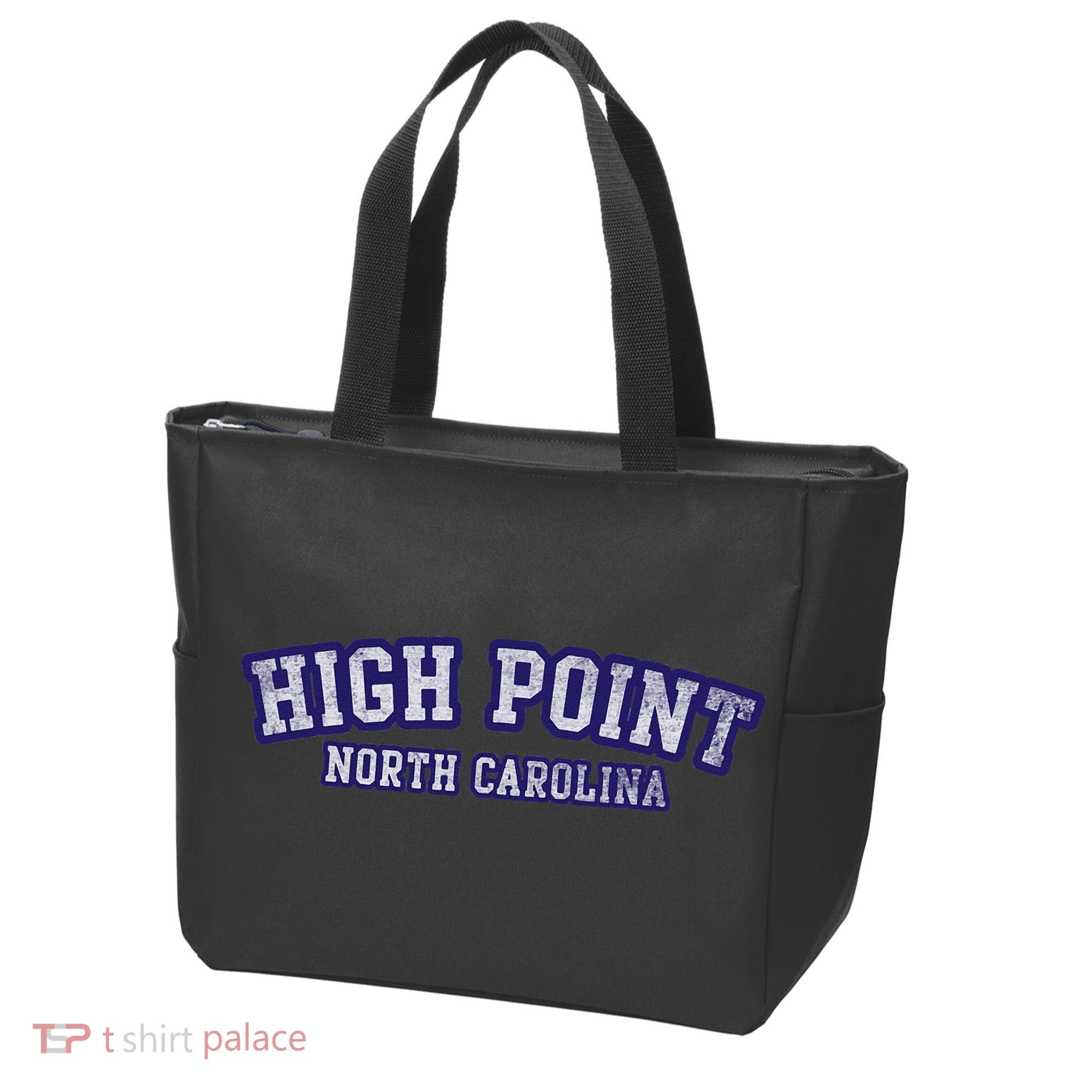 High Point North Carolina Athletic Text Sport Style Tote Bag