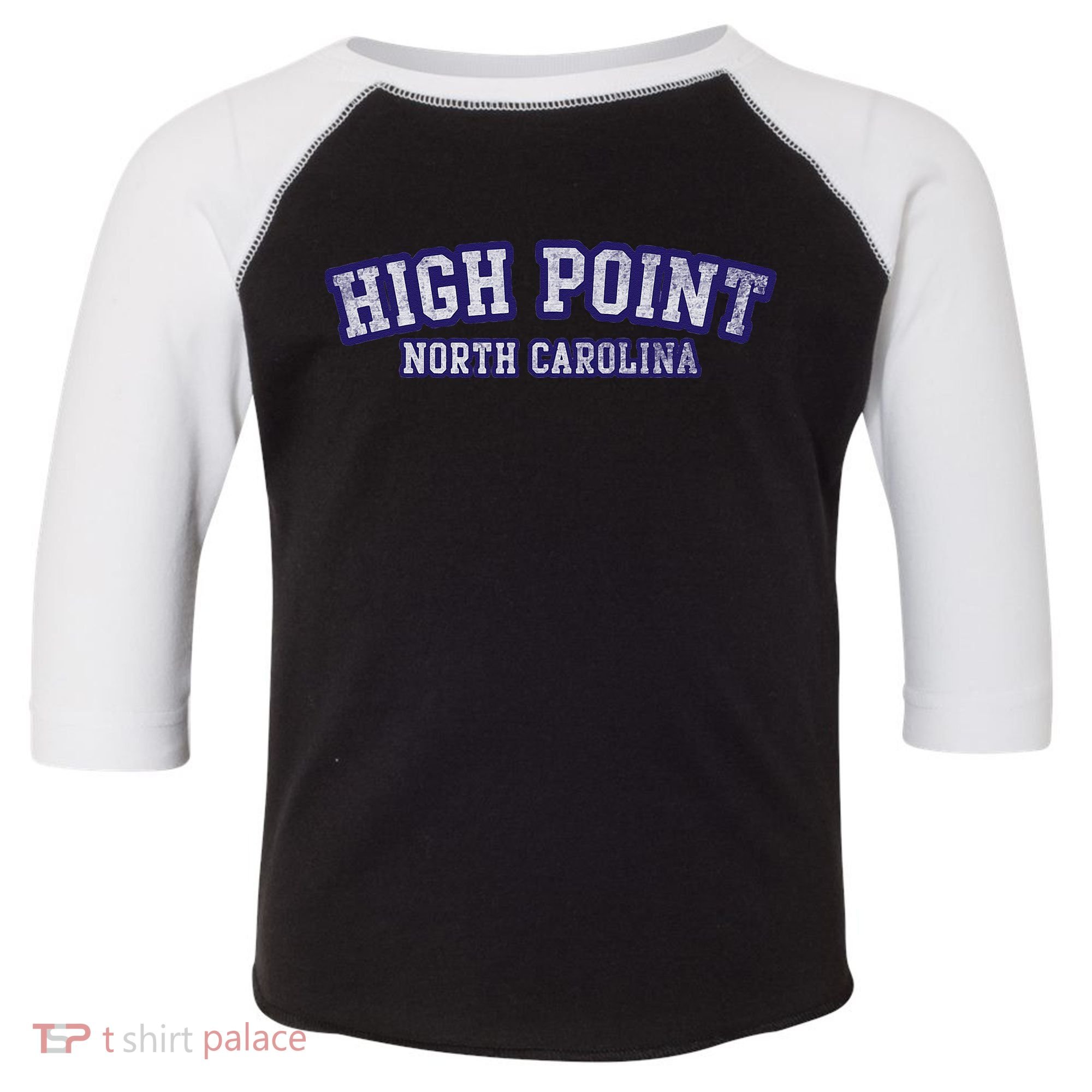 High Point North Carolina Athletic Text Sport Style Toddler Fine Jersey T-Shirt