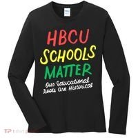 HBCU Proud Our Educational Roots Are Historical Women's Long Sleeve Shirt thumb 0