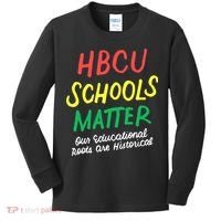 HBCU Proud Our Educational Roots Are Historical Kids Long Sleeve Shirt thumb 0