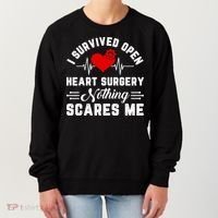 Heart Patient Open Heart Surgery Survivor Women's Sweatshirt thumb 0