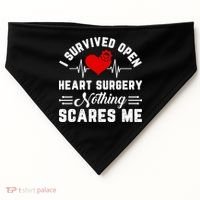 Heart Patient Open Heart Surgery Survivor USA-Made Doggie Bandana thumb 0