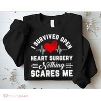 Heart Patient Open Heart Surgery Survivor Sweatshirt thumb 2