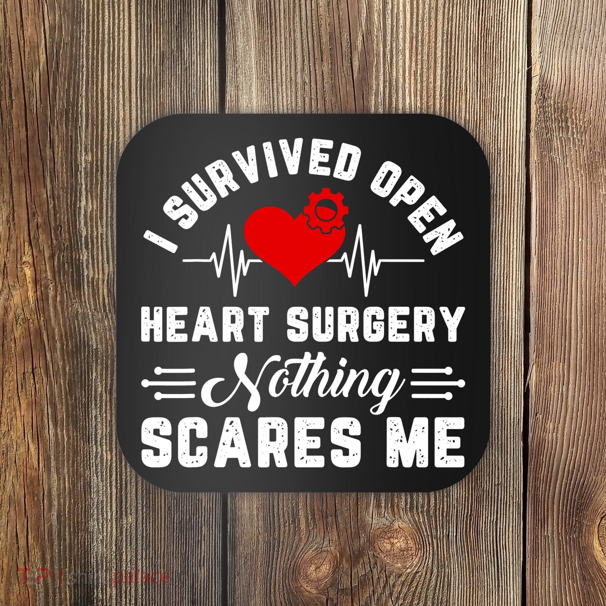 Heart Patient Open Heart Surgery Survivor Coaster