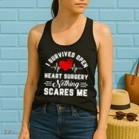 Heart Patient Open Heart Surgery Survivor Women's Tank Top thumb 2