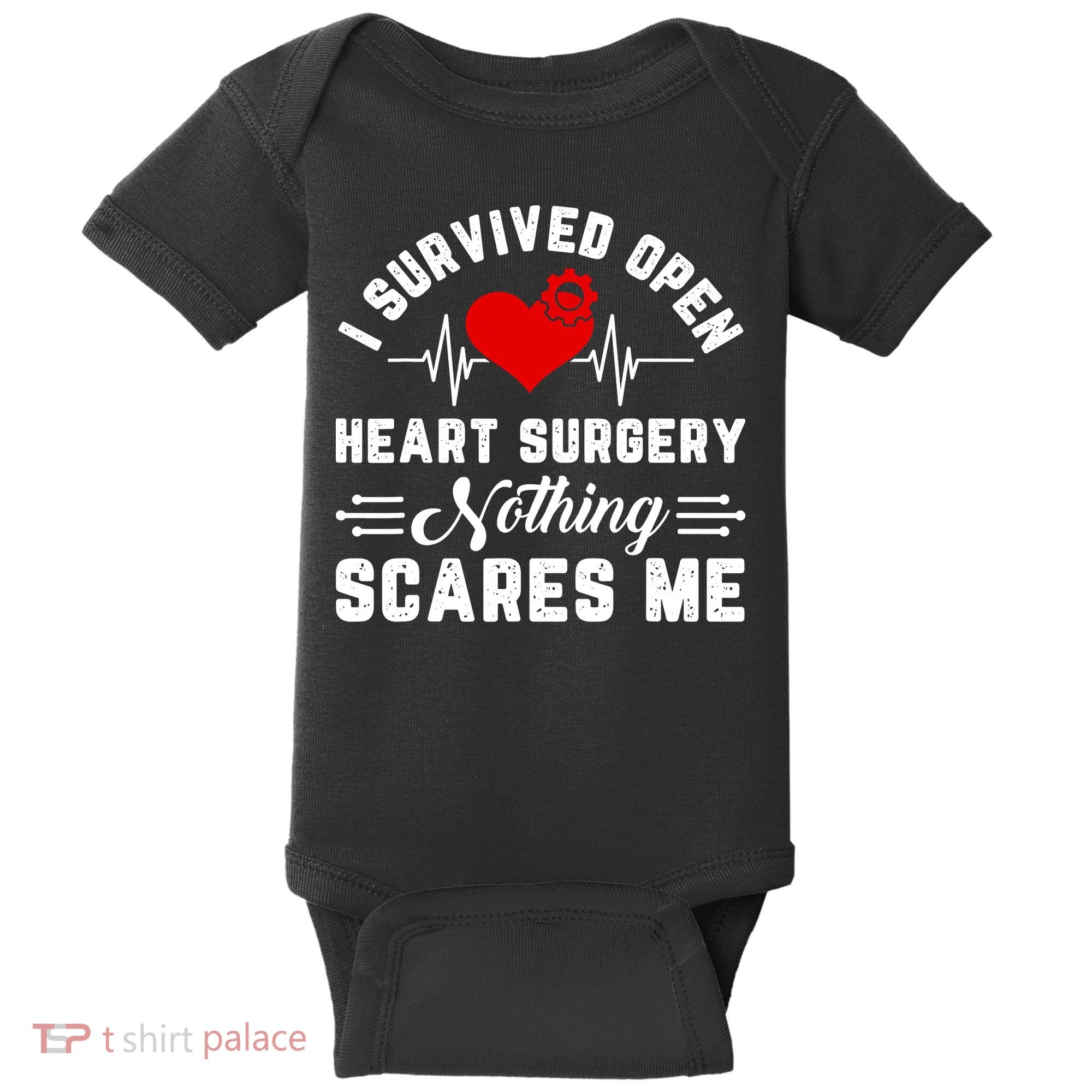 Heart Patient Open Heart Surgery Survivor Baby Bodysuit