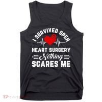 Heart Patient Open Heart Surgery Survivor Tank Top thumb 0