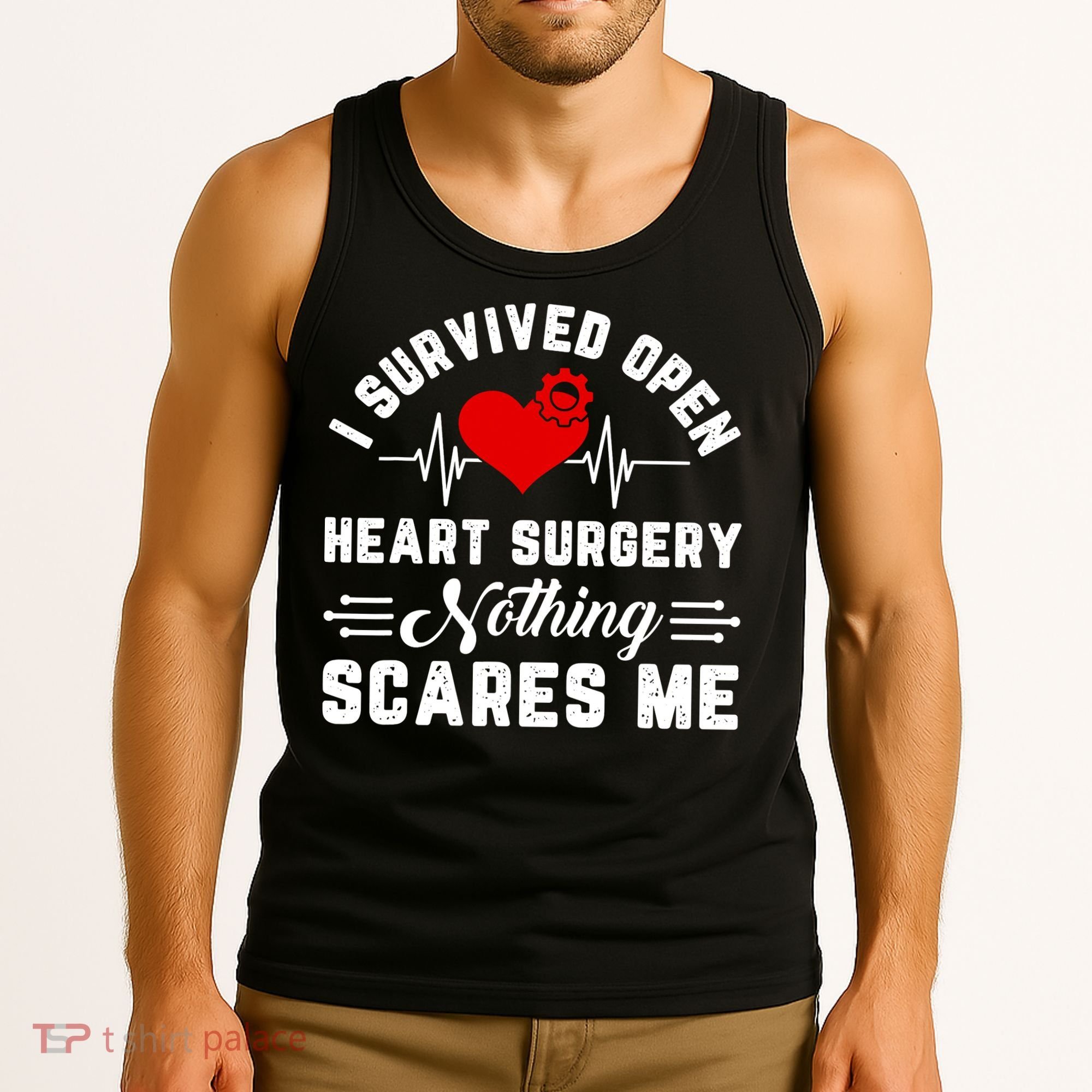 Heart Patient Open Heart Surgery Survivor Tank Top