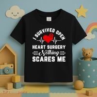 Heart Patient Open Heart Surgery Survivor Toddler T-Shirt thumb 3