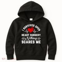 Heart Patient Open Heart Surgery Survivor Kids Hoodie thumb 0
