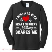 Heart Patient Open Heart Surgery Survivor Kids Long Sleeve Shirt thumb 0