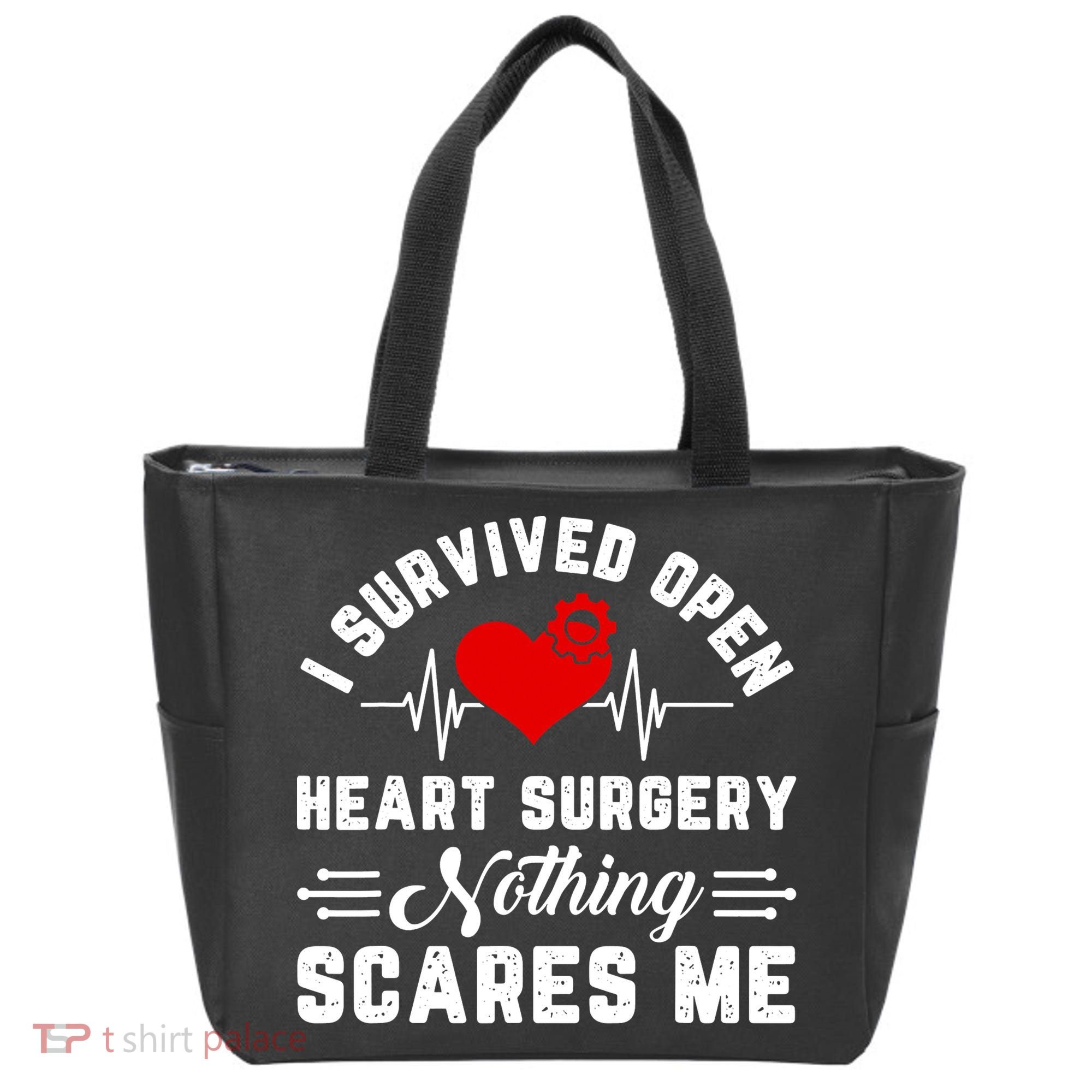 Heart Patient Open Heart Surgery Survivor Tote Bag