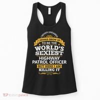 Highway Patrol Officer Gift Idea For Highway Patrol Women's Tank Top thumb 0