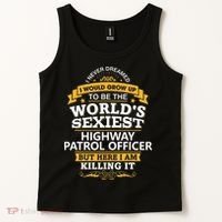 Highway Patrol Officer Gift Idea For Highway Patrol Tank Top thumb 2