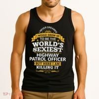 Highway Patrol Officer Gift Idea For Highway Patrol Tank Top thumb 3