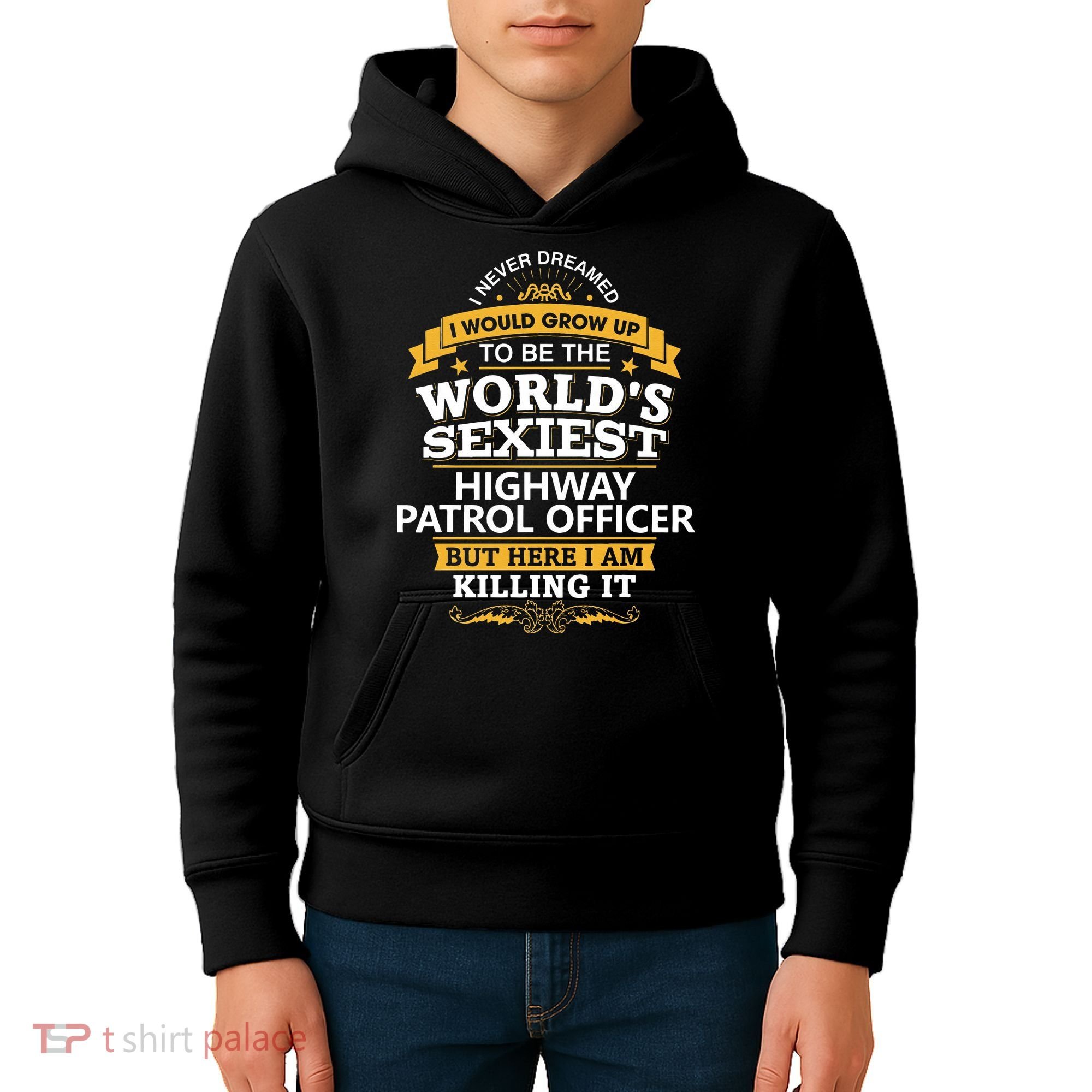 Highway Patrol Officer Gift Idea For Highway Patrol Kids Hoodie