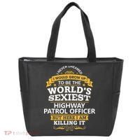 Highway Patrol Officer Gift Idea For Highway Patrol Tote Bag thumb 0