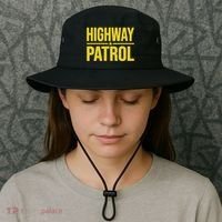 Highway Patrol Police Uniform Law Enforcement Bucket Hat thumb 3