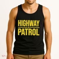 Highway Patrol Police Uniform Law Enforcement Tank Top thumb 3