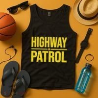 Highway Patrol Police Uniform Law Enforcement Tank Top thumb 4