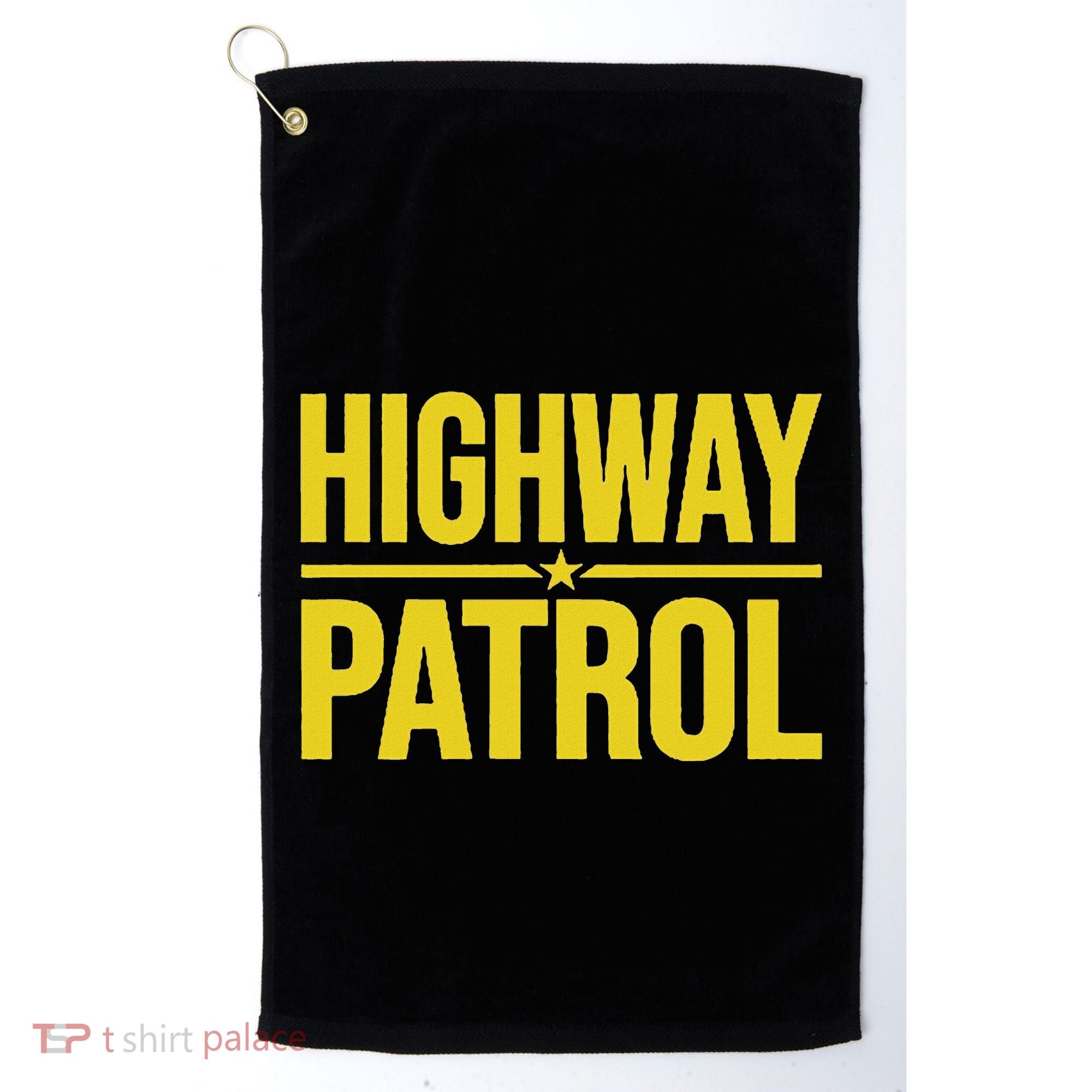 Highway Patrol Police Uniform Law Enforcement Golf Towel